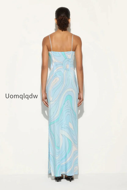 sexy-printed-satin-cami-slit-silk-dress
