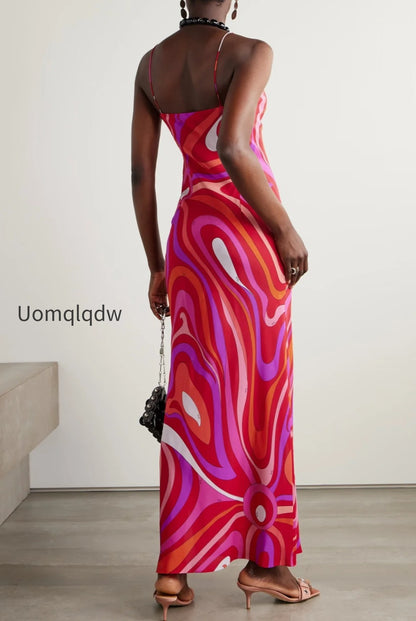 sexy-printed-satin-cami-slit-silk-dress