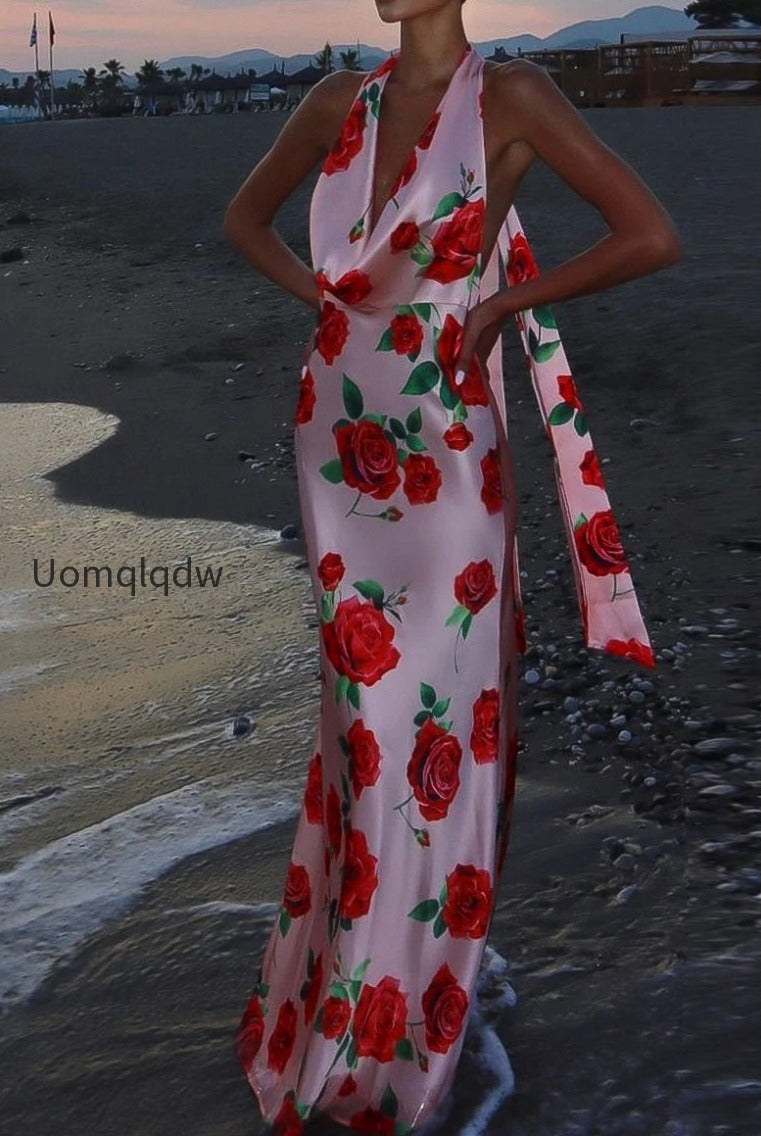 printed-halter-backless-sexy-maxi-silk-dress