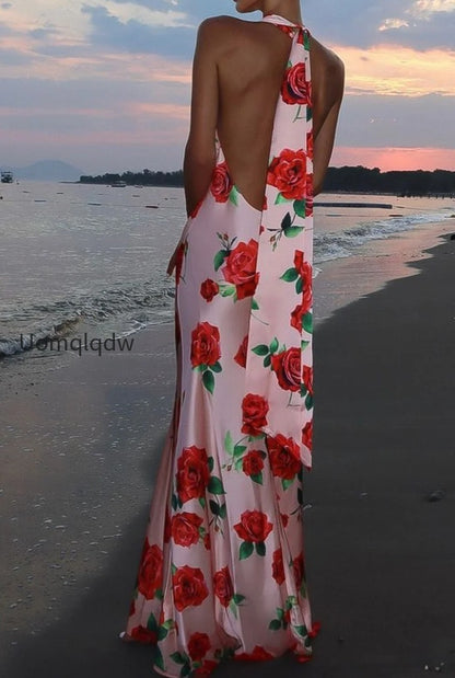 printed-halter-backless-sexy-maxi-silk-dress