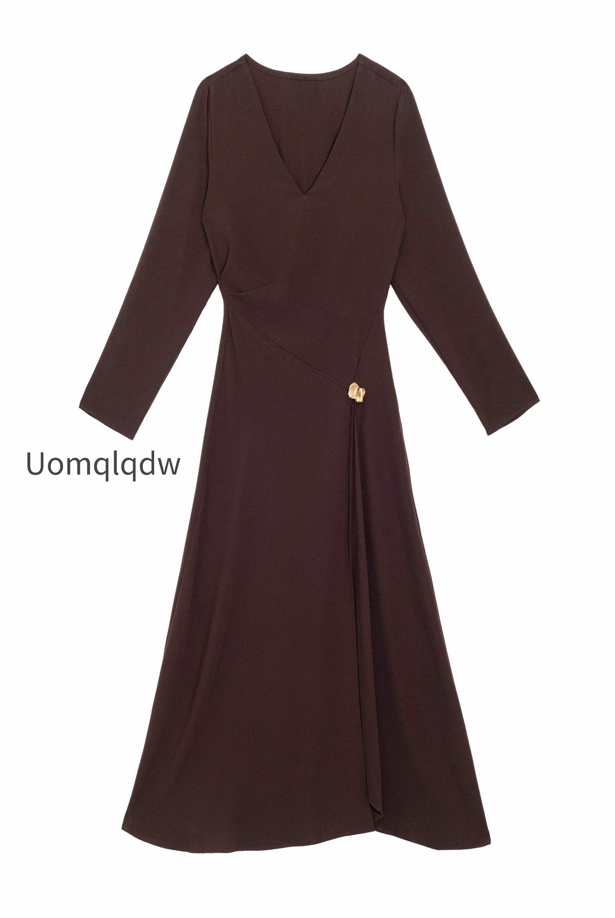 robe-midi-asymetrique-marron-rosalou