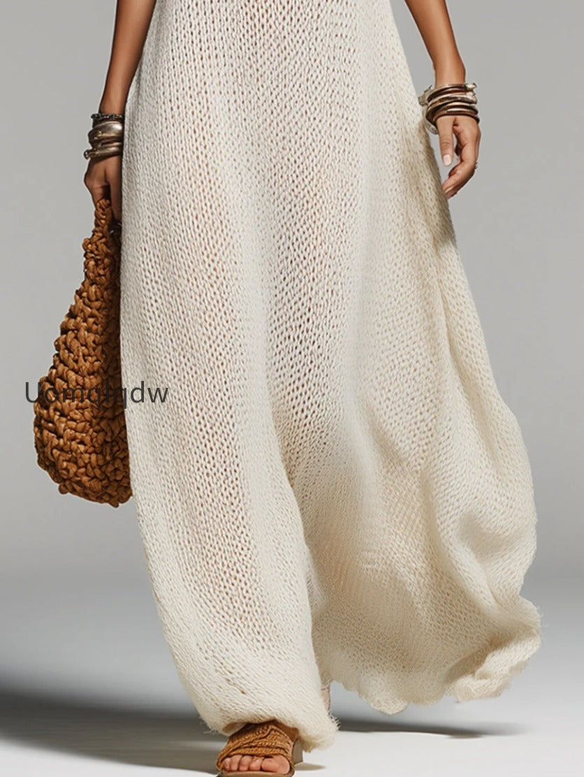 boho-round-neck-sleeveless-knitted-maxi-dress