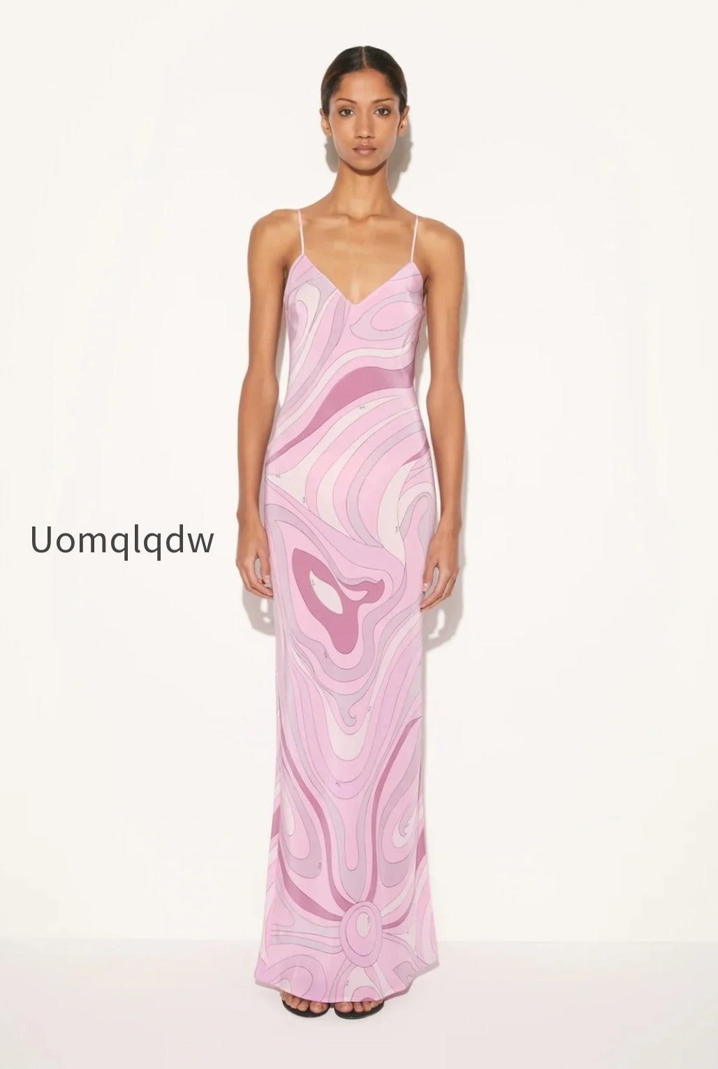 sexy-printed-satin-cami-slit-silk-dress