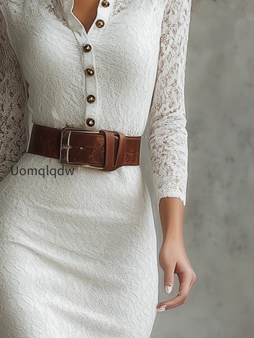 vintage-henley-collar-long-sleeve-lace-midi-dress