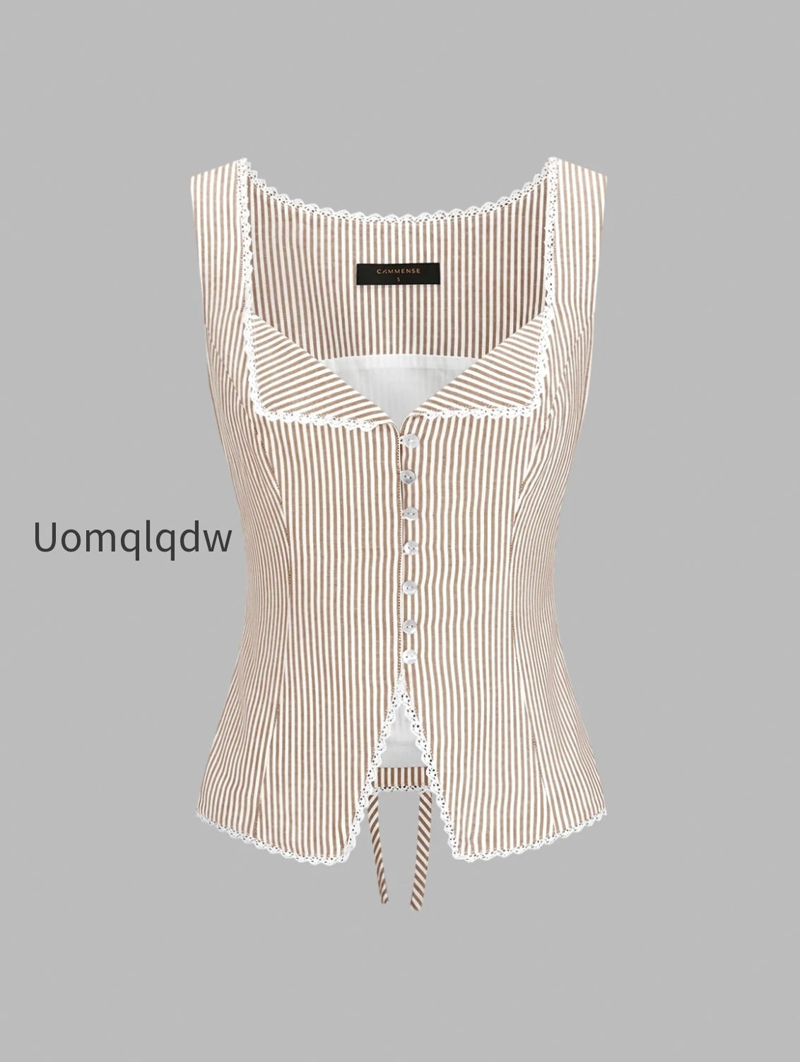 striped-lace-trim-button-front-tank-top