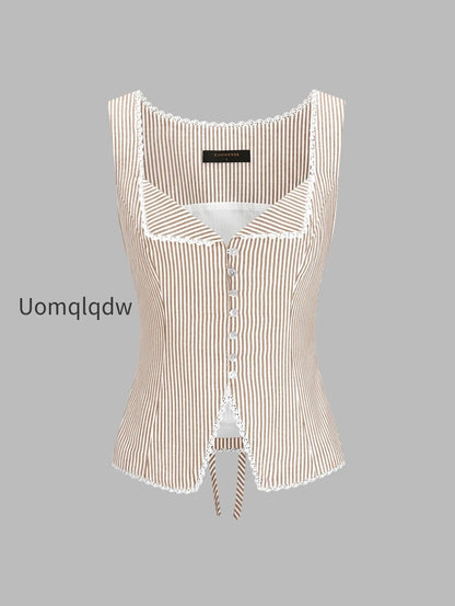 striped-lace-trim-button-front-tank-top