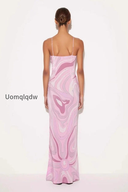 sexy-printed-satin-cami-slit-silk-dress