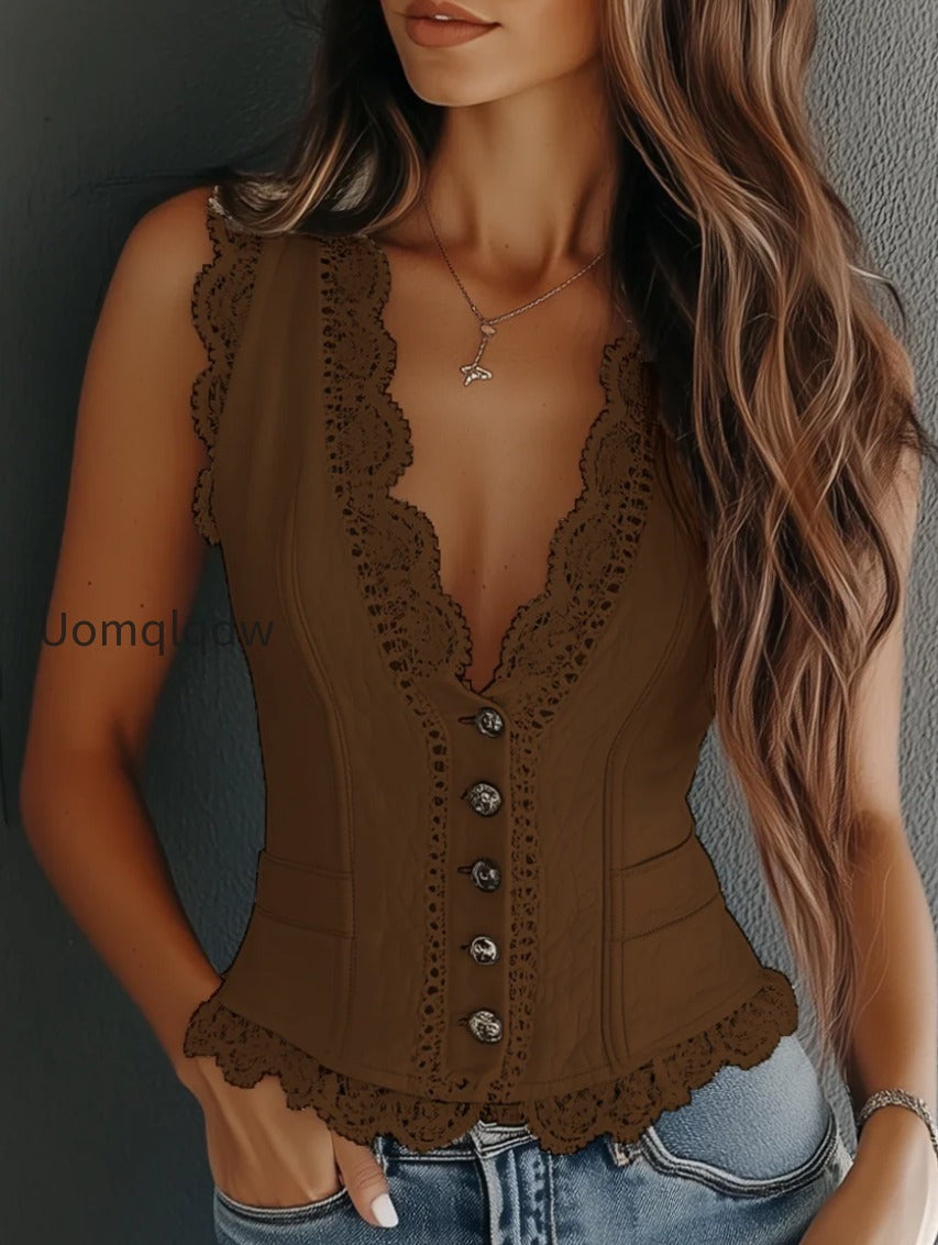 vintage-faux-leather-lace-vest